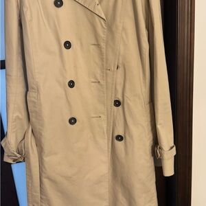 Classic Beige Double-Breasted Woman’s Coat